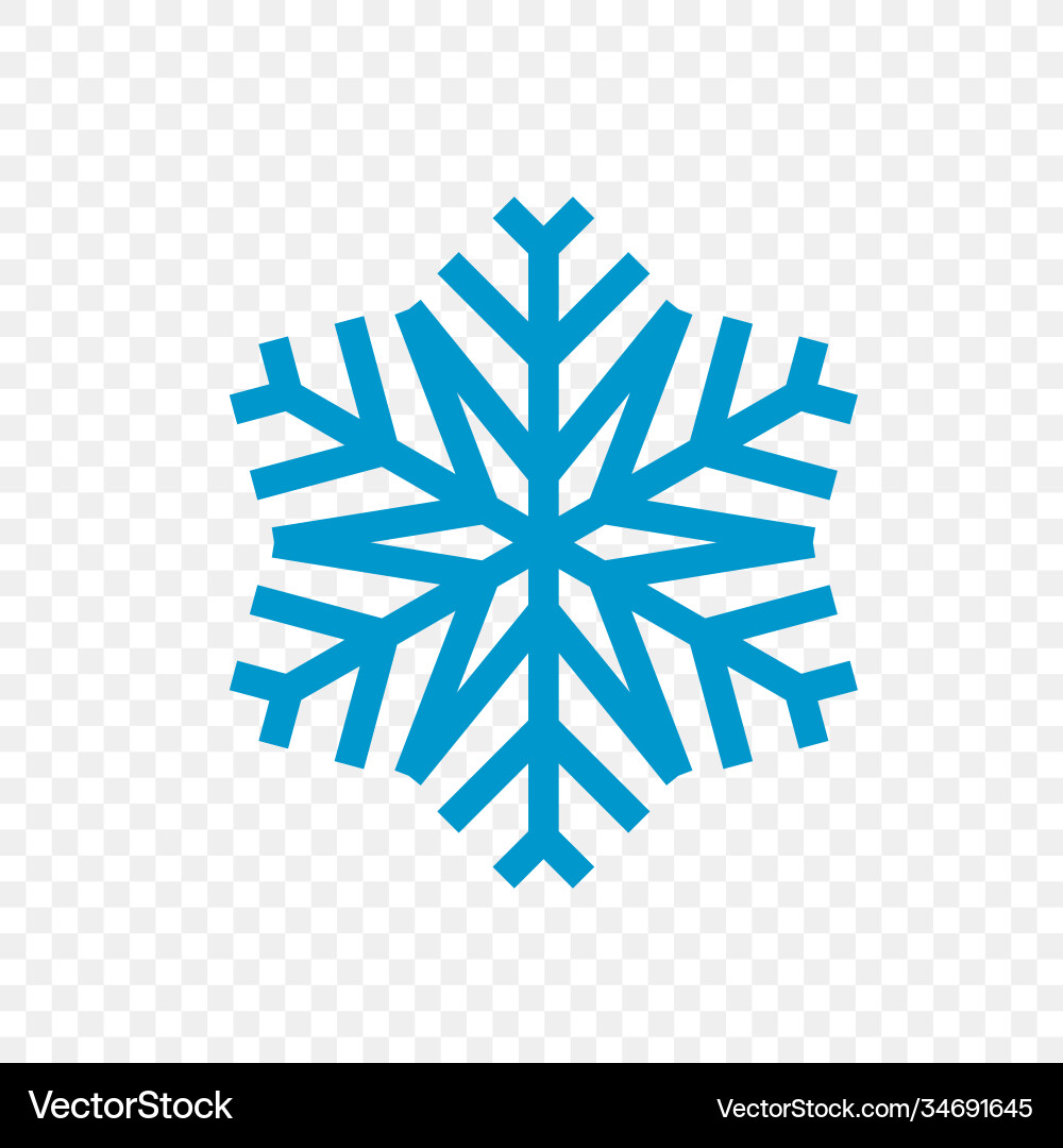 Snowflake on transparent background Snowflake on transparent background Vector Image