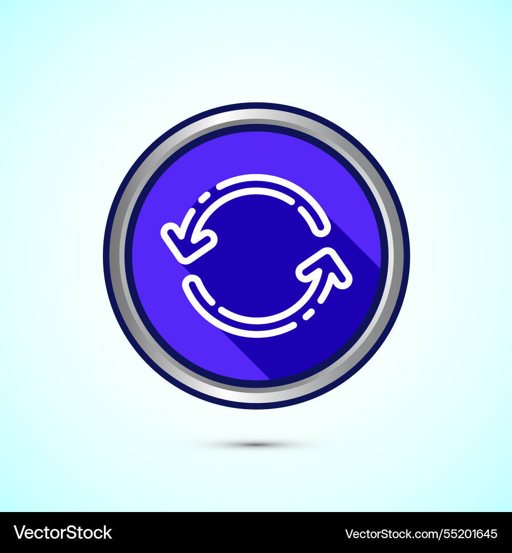 Sync processing icon design synchronization Sync processing icon design synchronization vector image