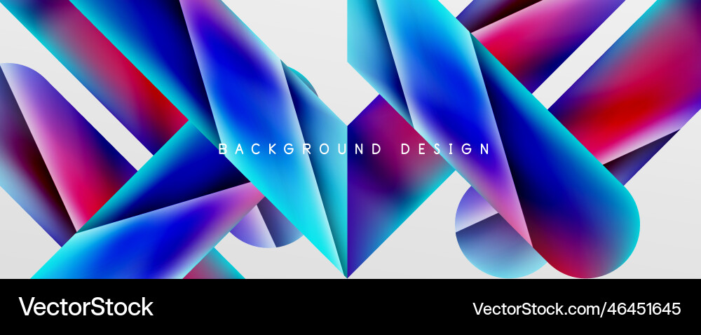 Triangle fluid color gradient abstract background Triangle fluid color gradient abstract background vector image