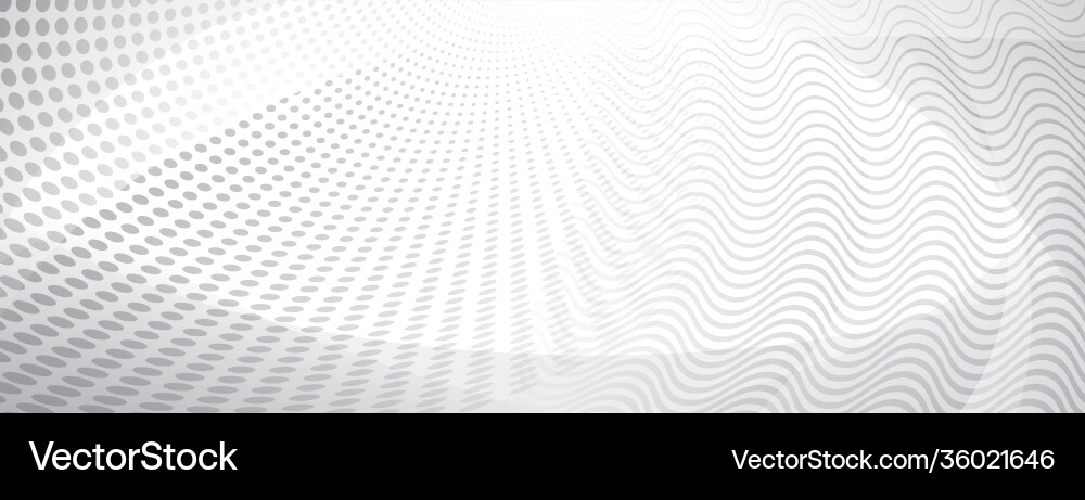 Abstract background curves and halftone dots Vector Image