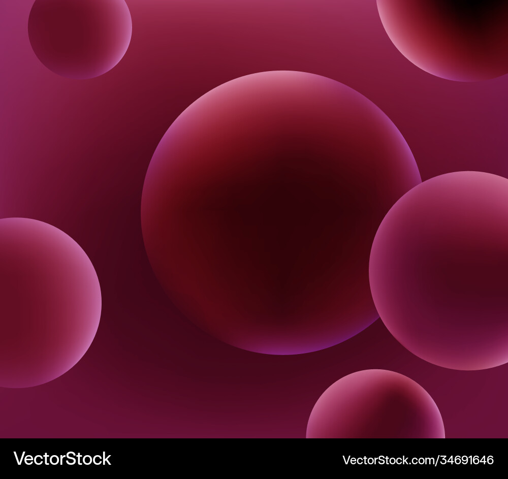 Abstract background with 3d balls vector image