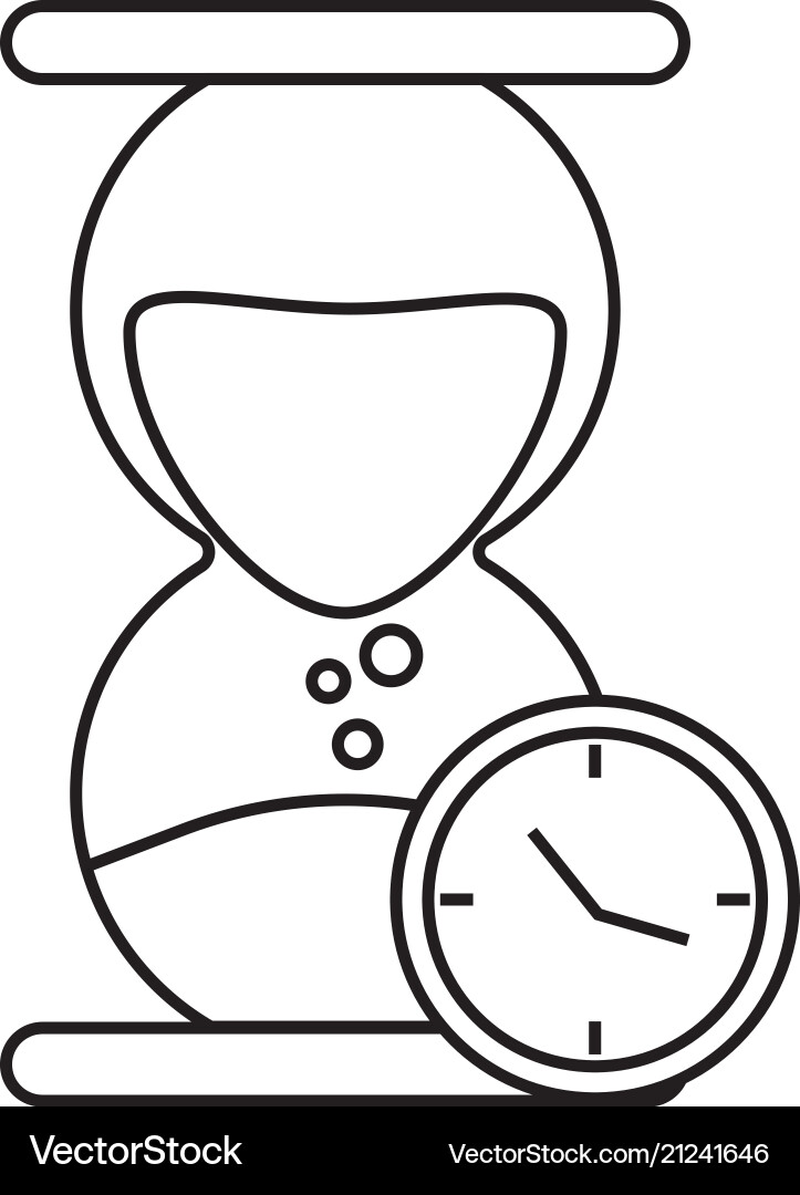 Abstract clock object Abstract clock object vector image