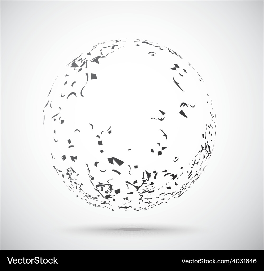 Abstract Globe Shape Vector Image