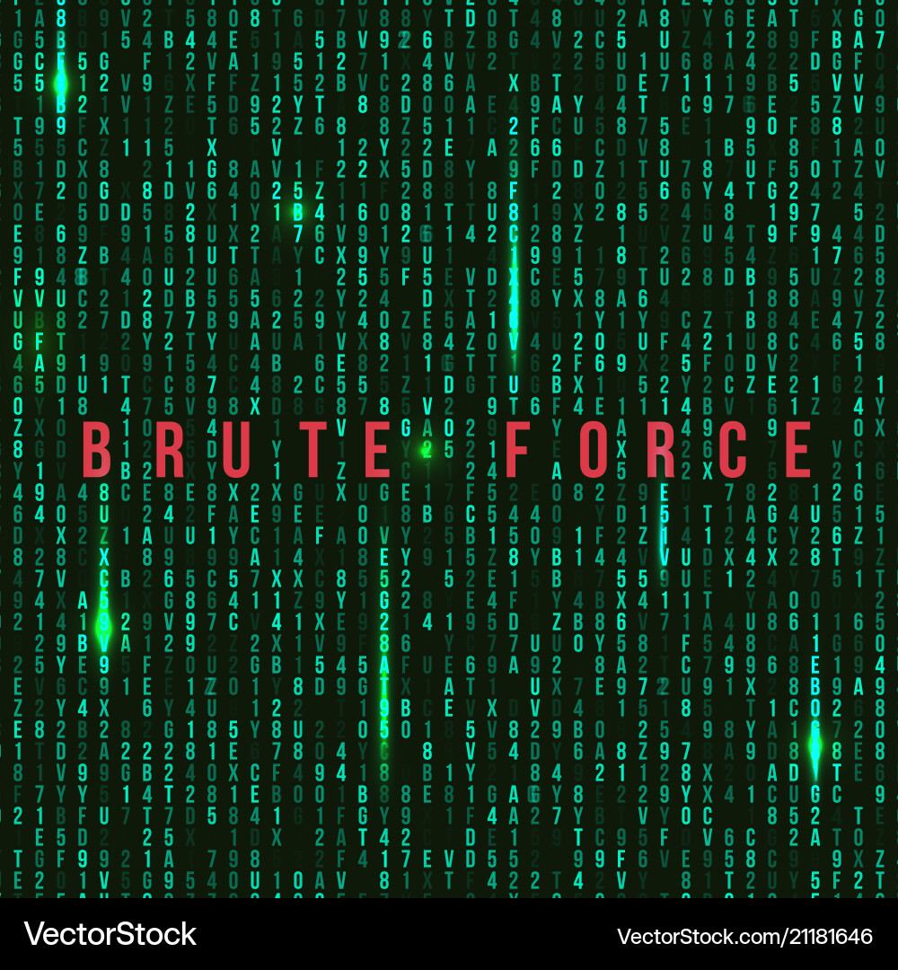 Abstrakte Matrix Hintergrund Hacker-Angriff vektorbild
