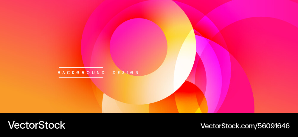 Background design with overlapping circular Vector Image