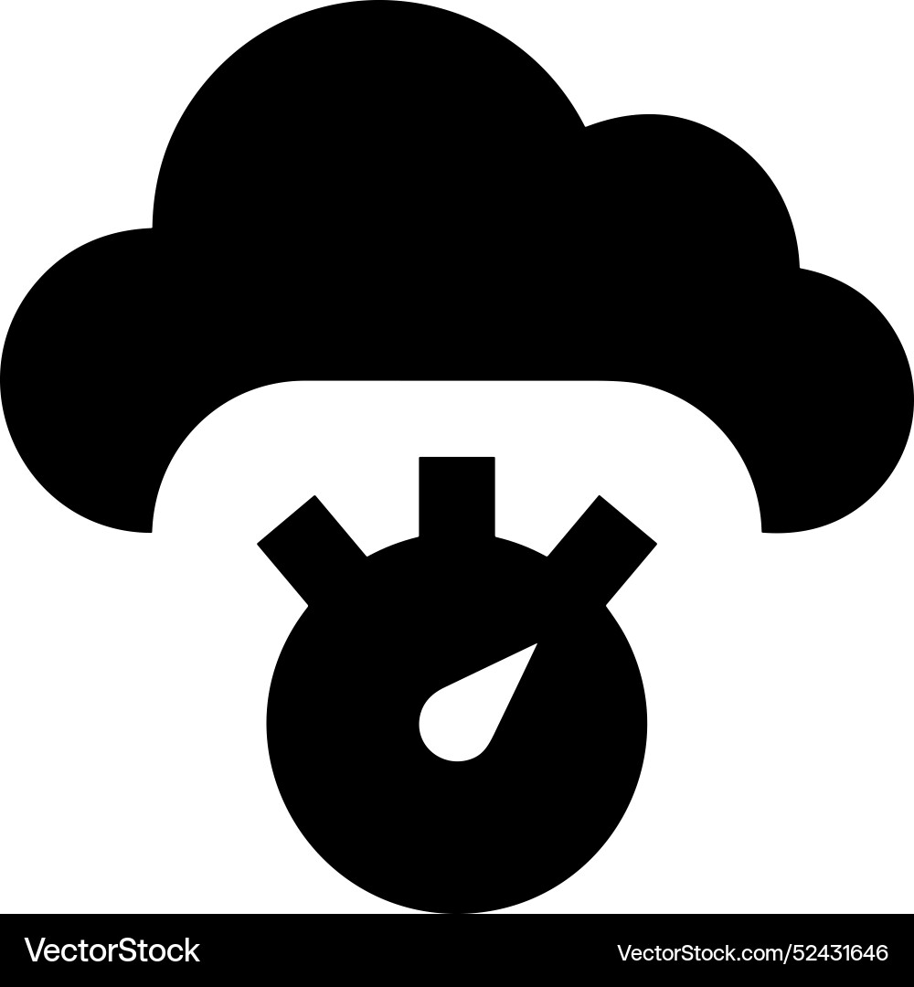 Cloud storage icon symbol image of the database Vector Image