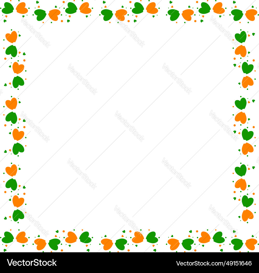 Cloverleaf element design pattern frame collection Vector Image