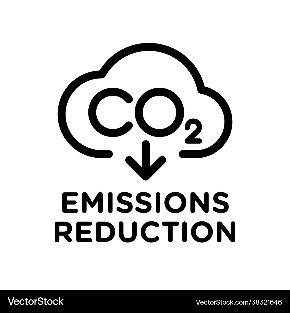 CO2-Emissionen Konzept Bad Vektorbild