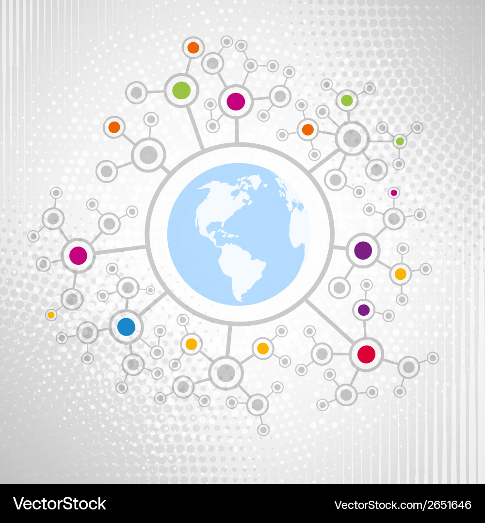 Global Network Connection Vector Image