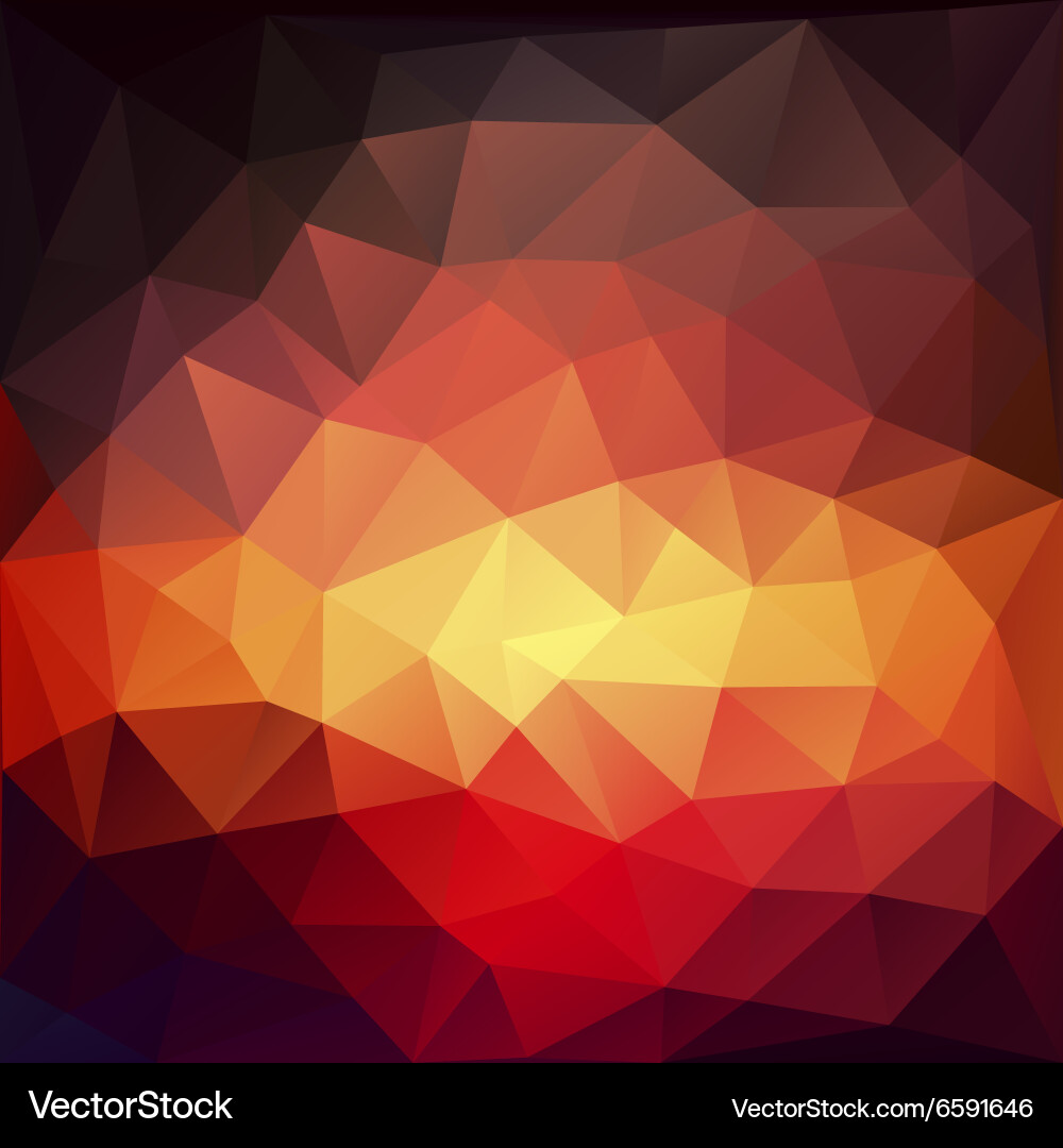 Magic triangle background with highlights vector image