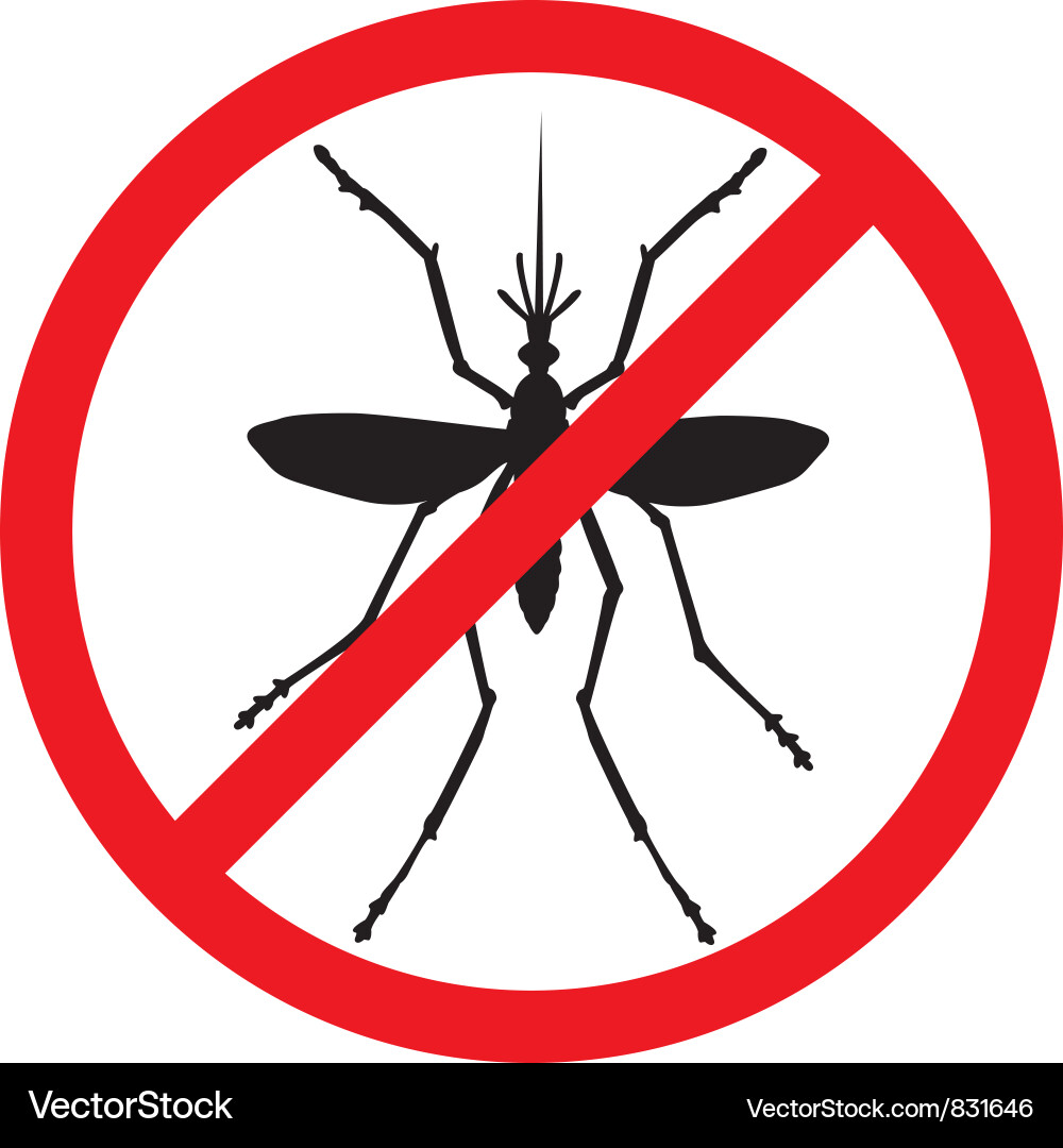 Mosquito Stop Symbol vector image