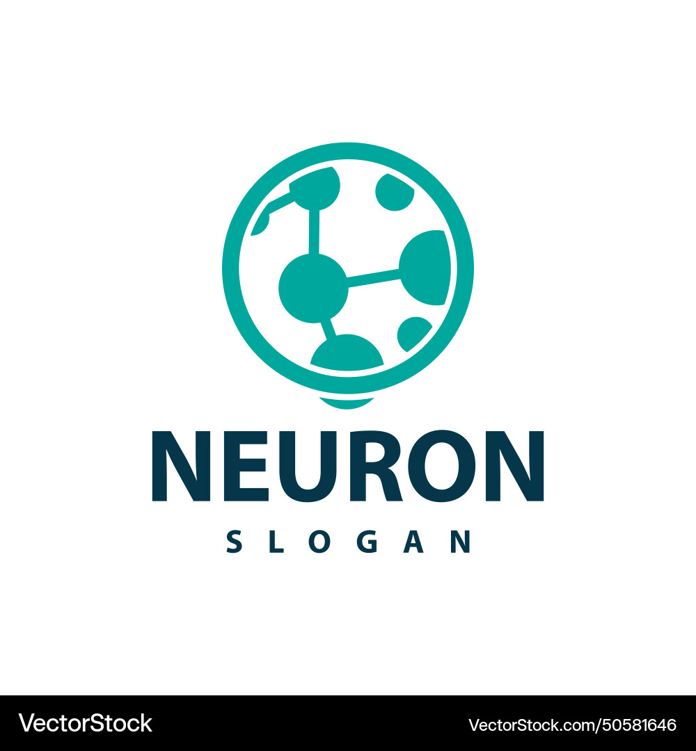 Neuron logo simple design network cel technology Neuron logo simple design network cel technology Vector Image