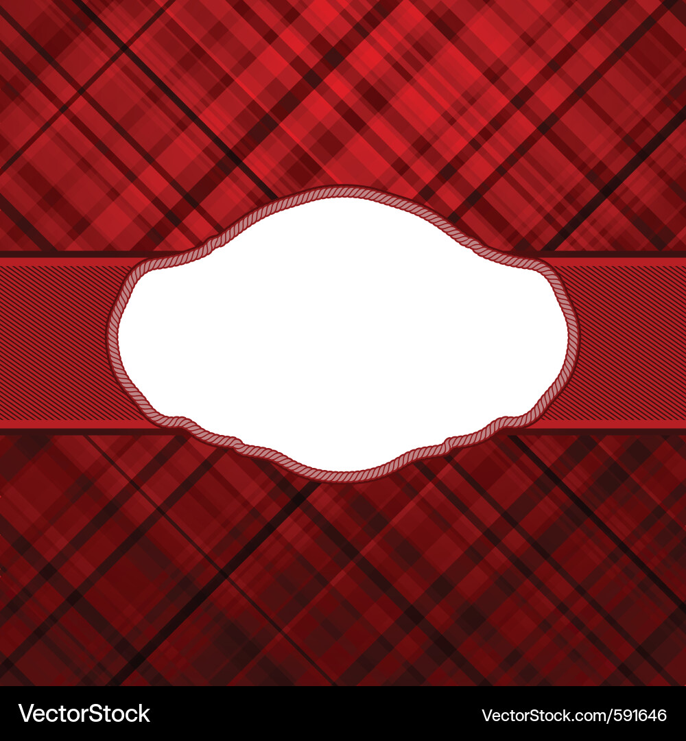 Red Tartan Pattern Vector Image