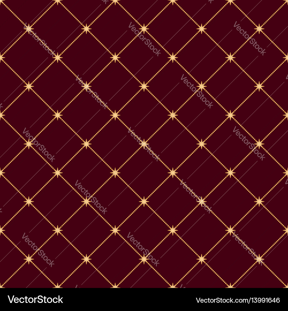 Seamless abstract modern pattern with golden vector image