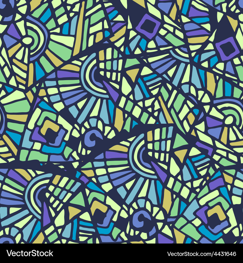 Seamless abstract mosaic multicolored pattern Vector Image