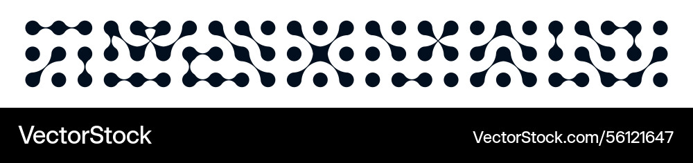 Circular metaball connect pattern with tech dots Circular metaball connect pattern with tech dots vector image