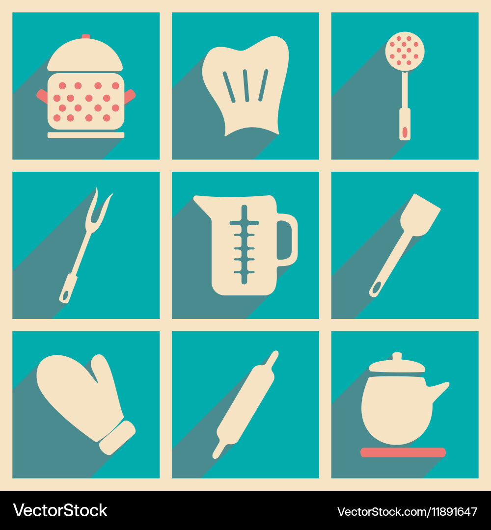 Flat with shadow concept and mobile application vector image