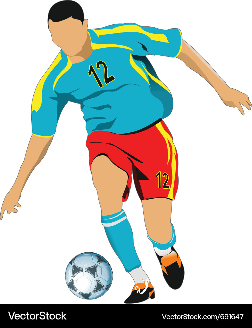 Football player Vector Image