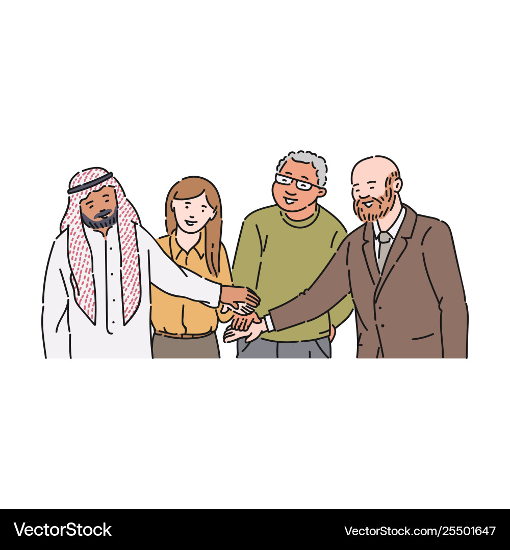 Gesture agreement partnership and respect – Royalty-Free Vector |  VectorStock, image size:1000x1080