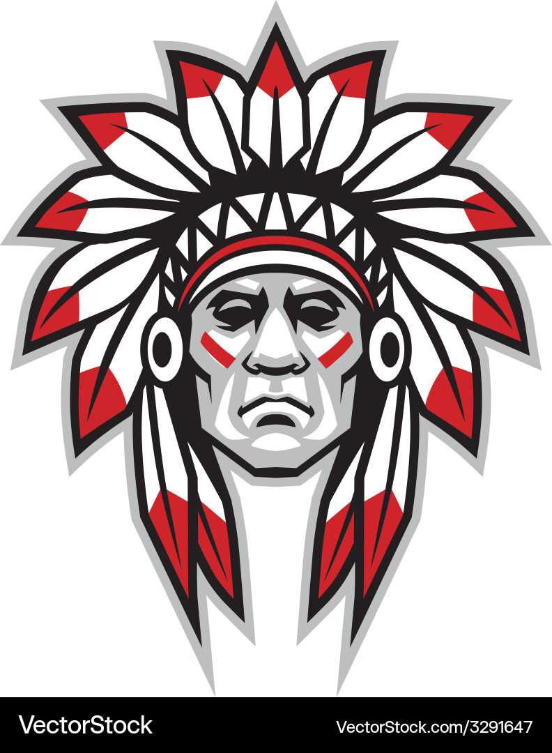 Indian chief Royalty Free Vector Image - VectorStock