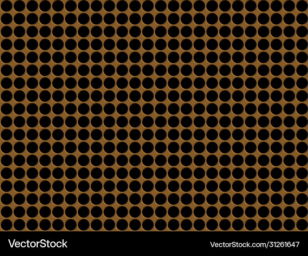 Mesh circle background pattern golden Mesh circle background pattern golden vector image