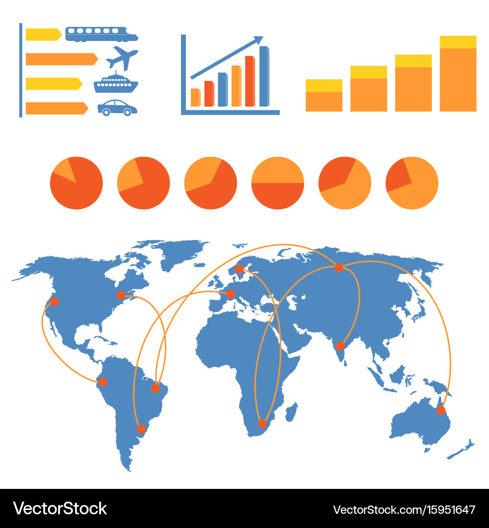 Transportation infographics Vector Image