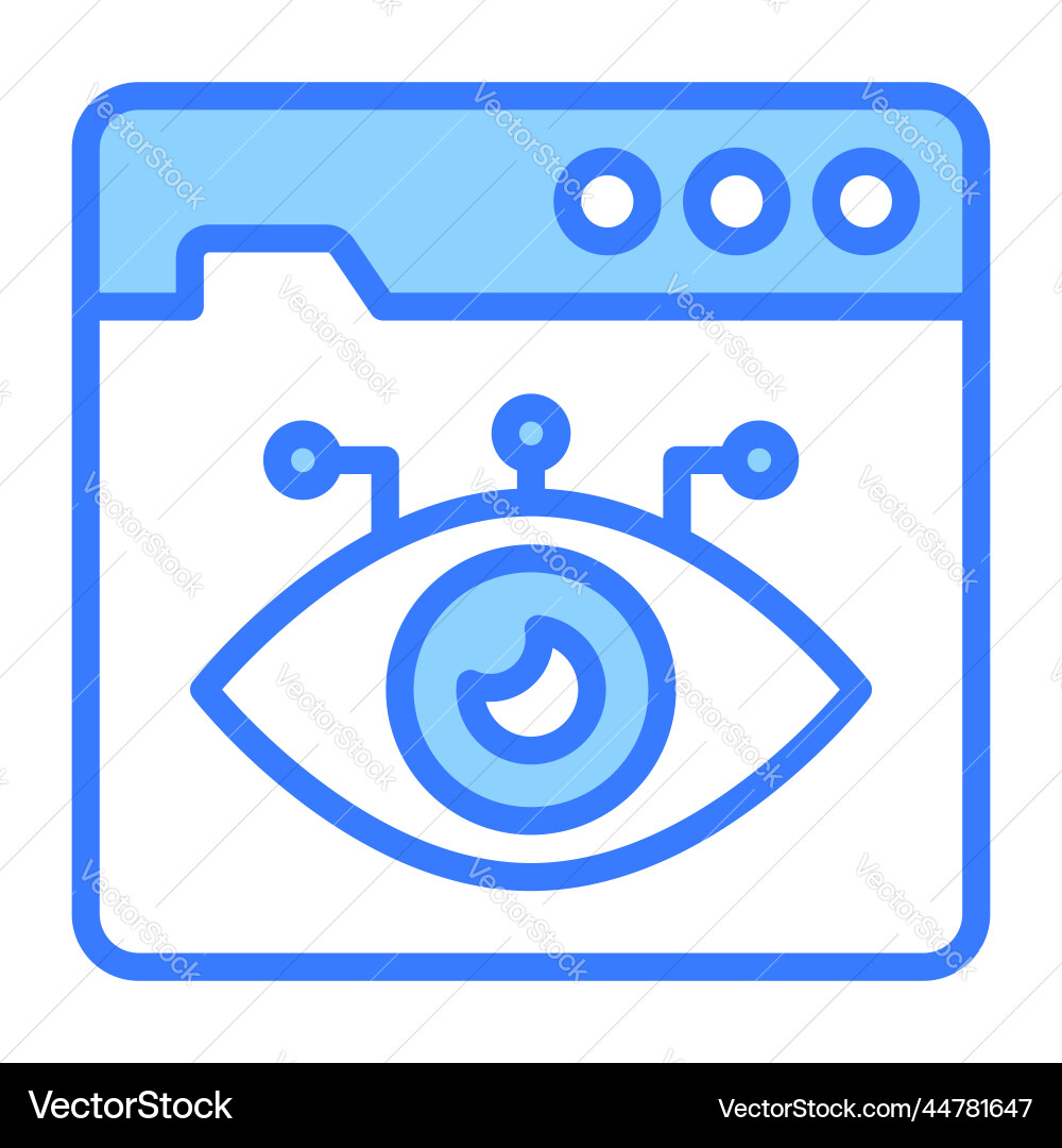Web vision icon user interface as a simple sign Vector Image