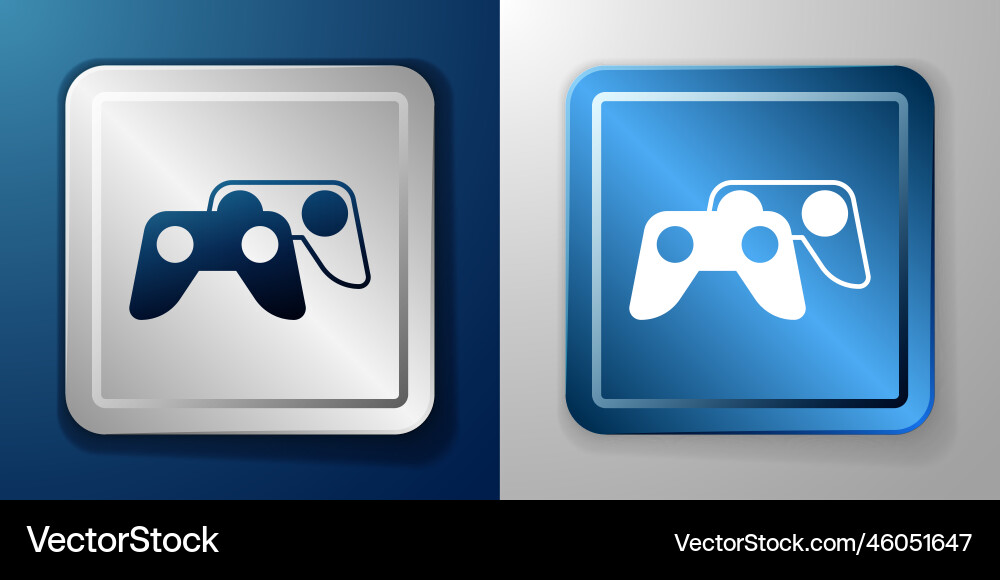 White game controller or joystick for console Vector Image