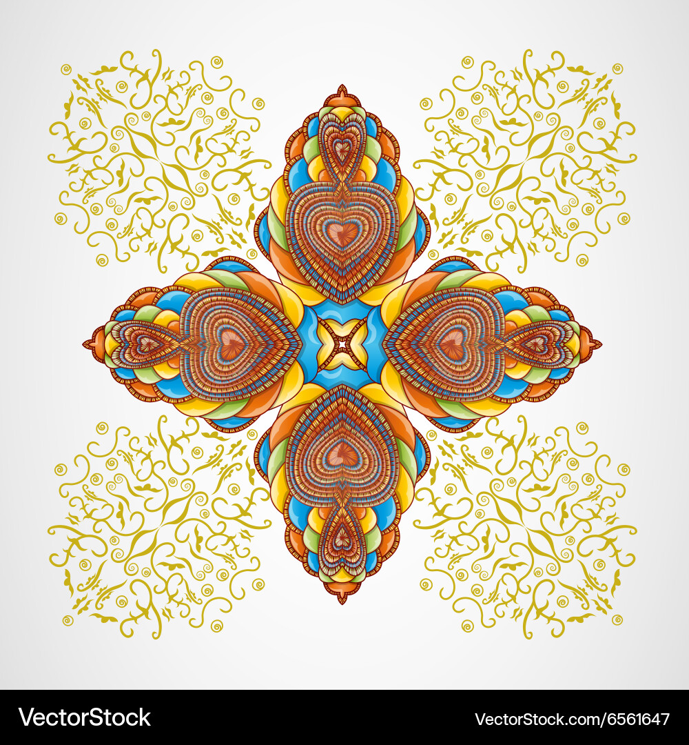 With abstraction vector image