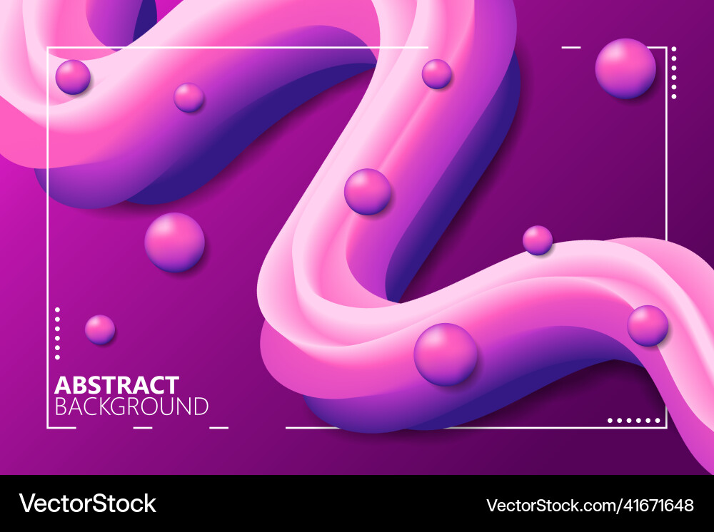 Abstract background dynamic fluid shape with pink Abstract background dynamic fluid shape with pink Vector Image