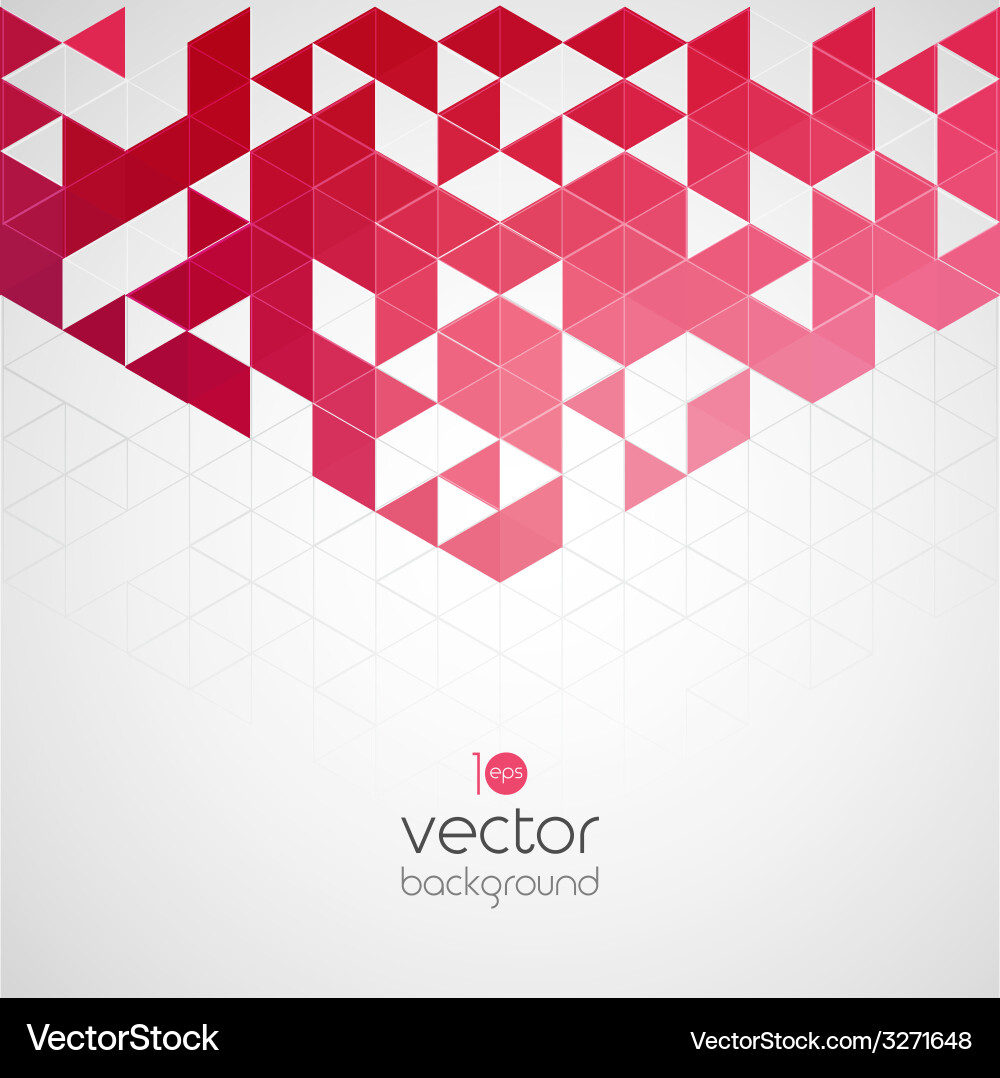 Abstract geometric background with color triangle Vector Image