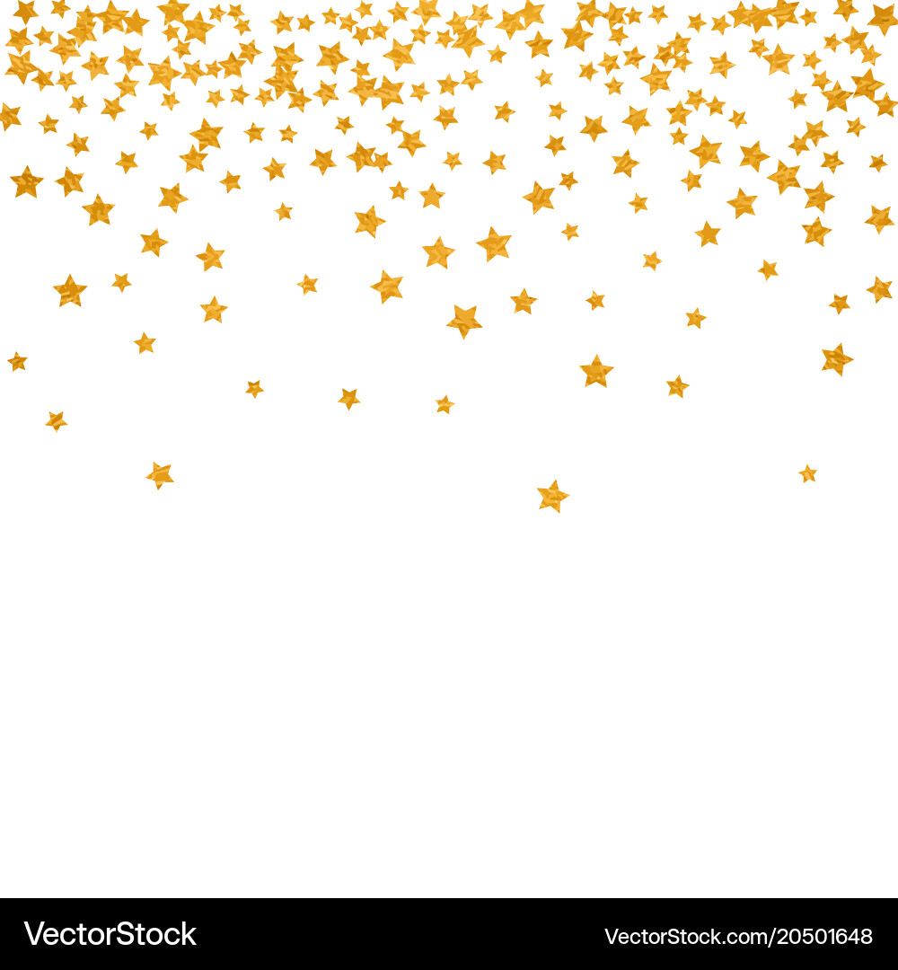 Abstract pattern of random falling stars vector image