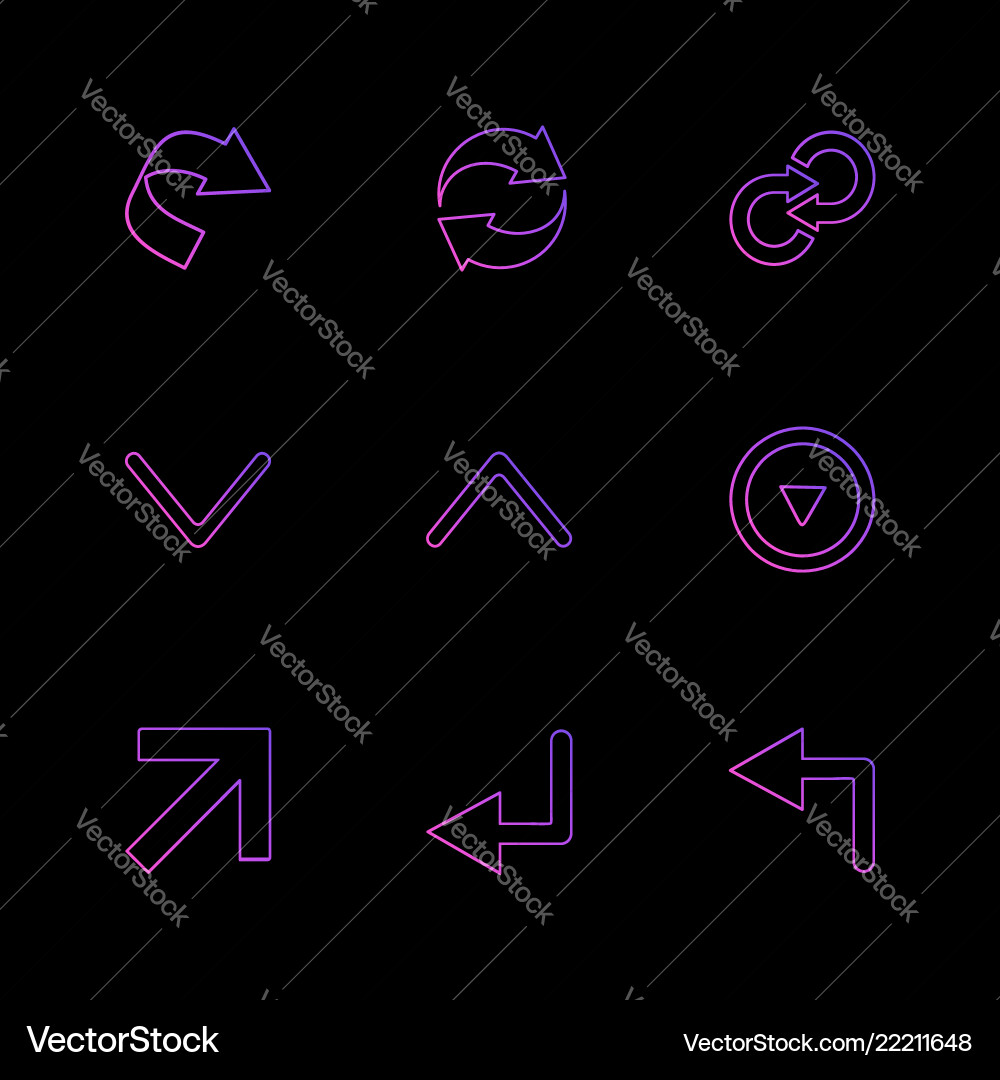 Arrows directions pointer arrow user vector image