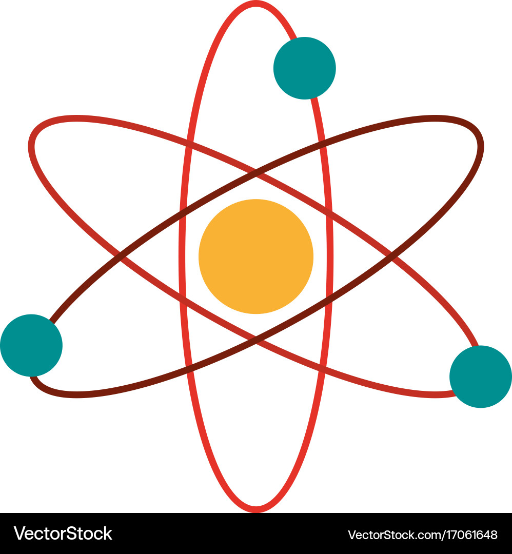 Atom representation icon image vector image