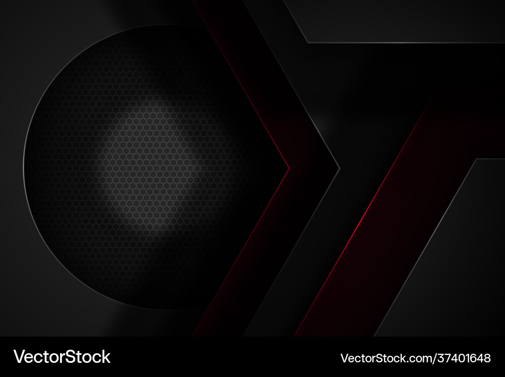 Black abstract background with overlapping Black abstract background with overlapping vector image
