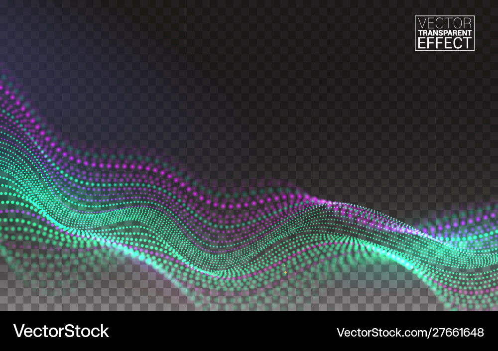 Color abstract linear 3d technology data flow vector image