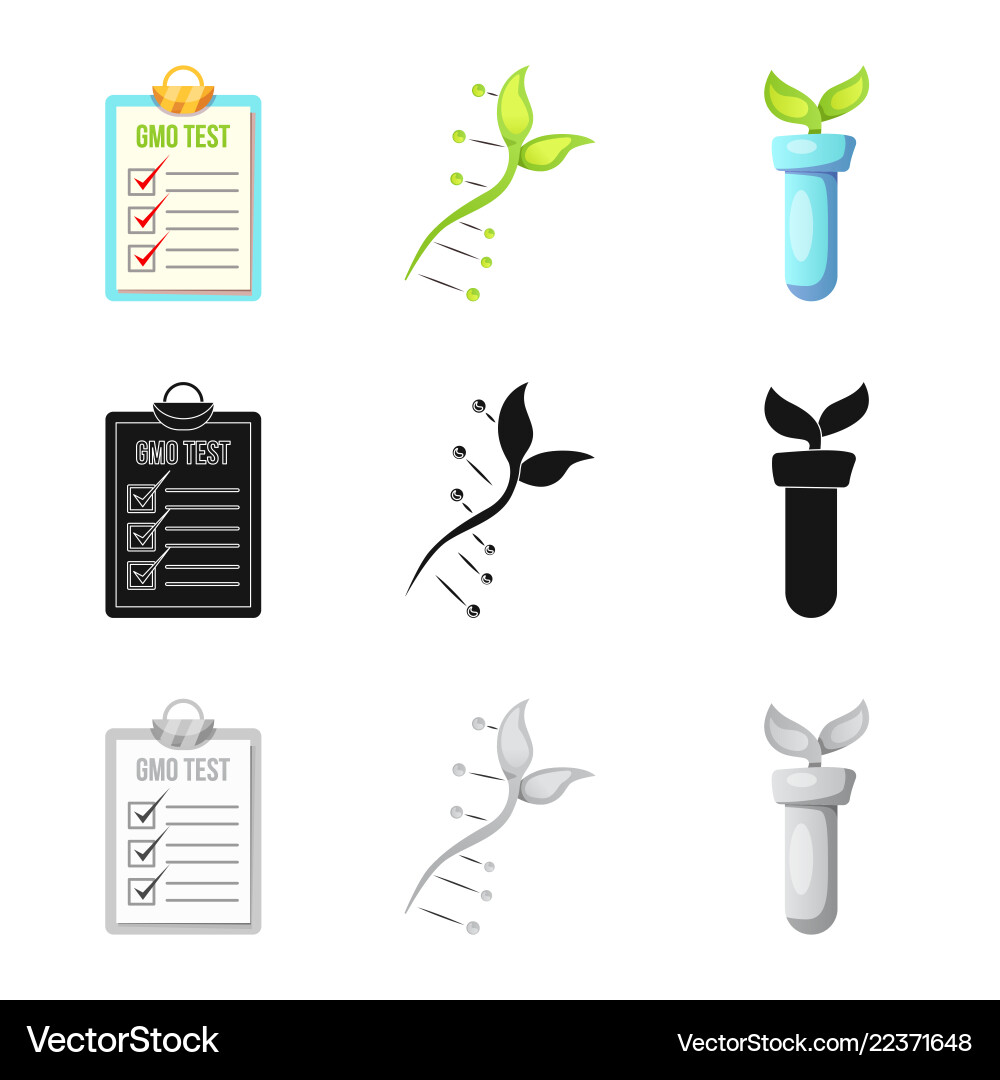 Isolated object of and symbol set ve vector image