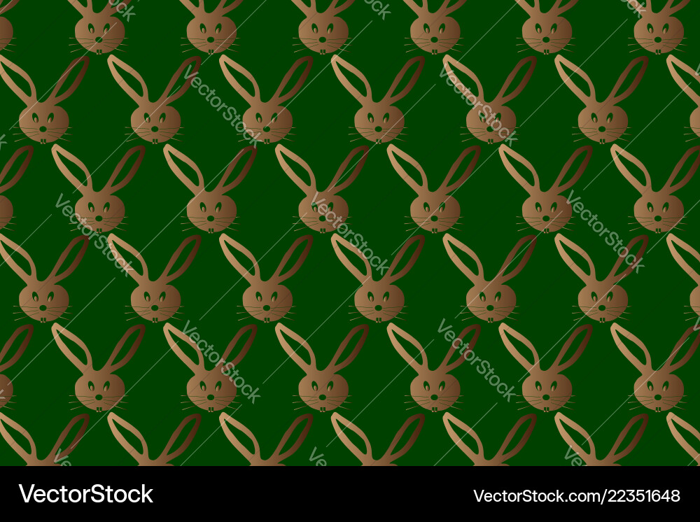 Rabbit pattern Rabbit pattern vector image
