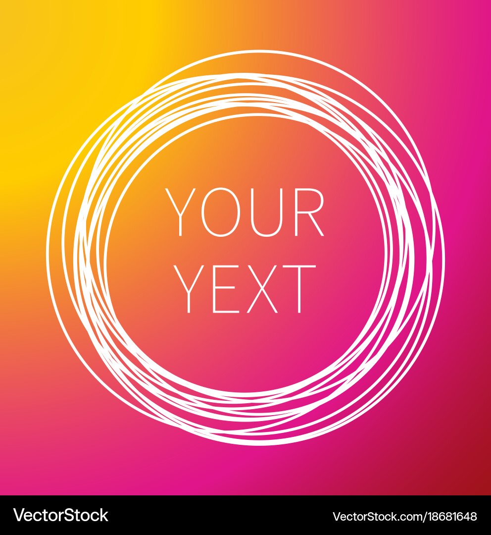 Range of strokes and lines on color background Vector Image