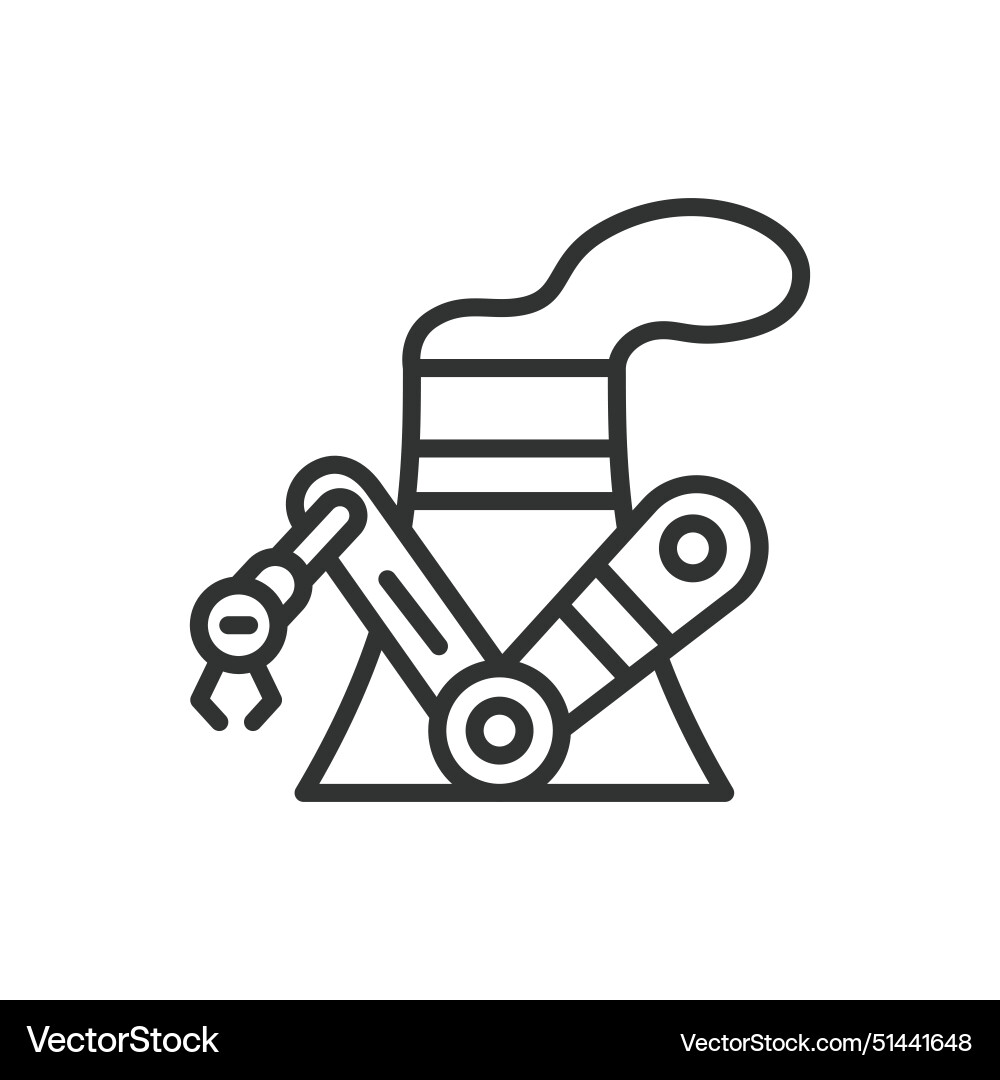 Robots for nuclear power in line design Robots for nuclear power in line design Vector Image