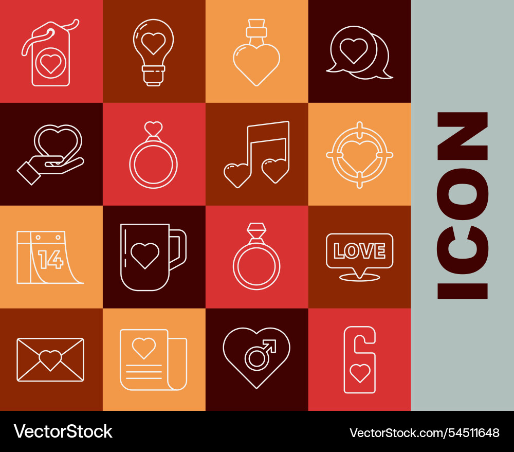 Set line please do not disturb with heart speech Set line please do not disturb with heart speech vector image