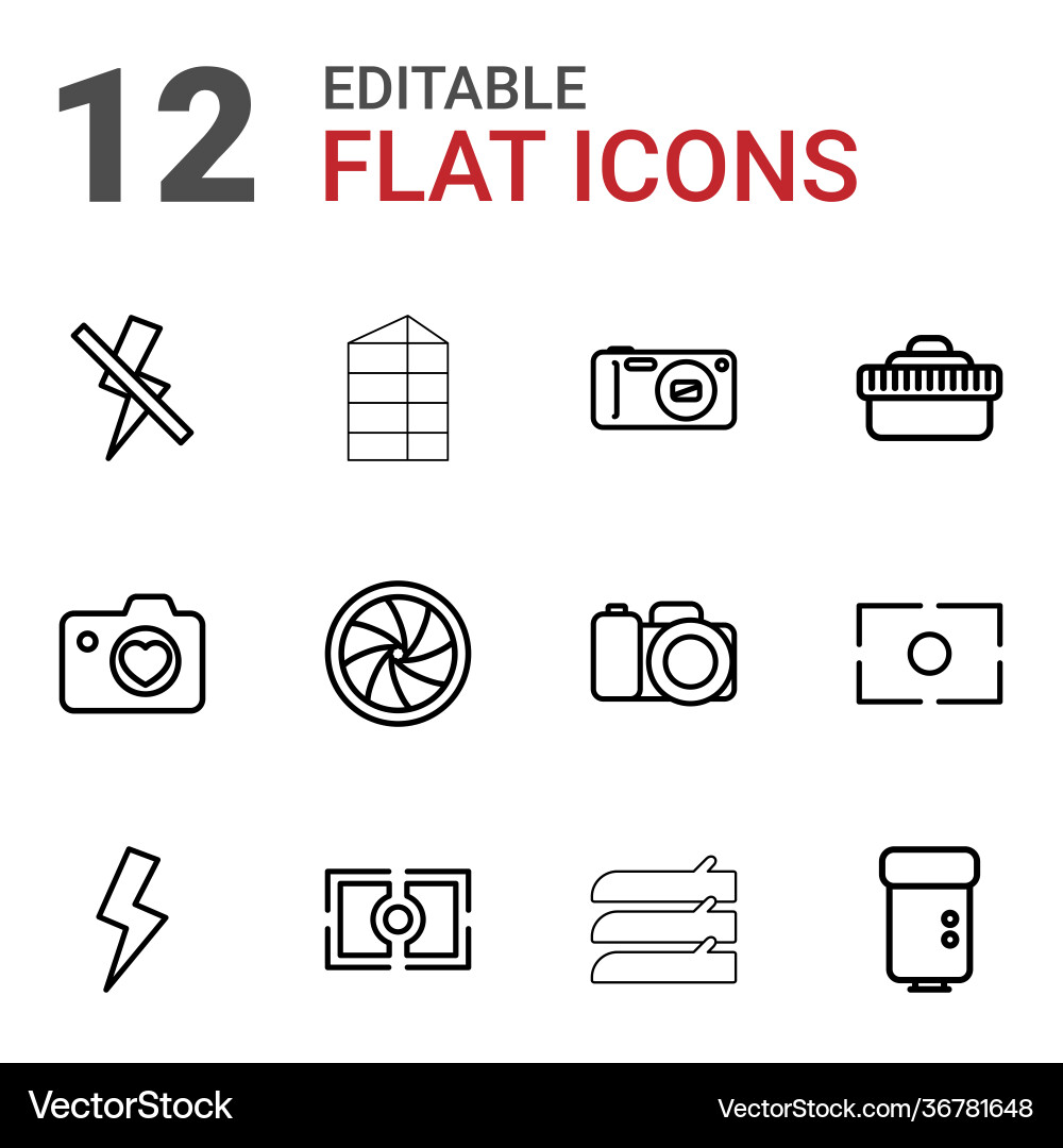 Shutter icons Vector Image