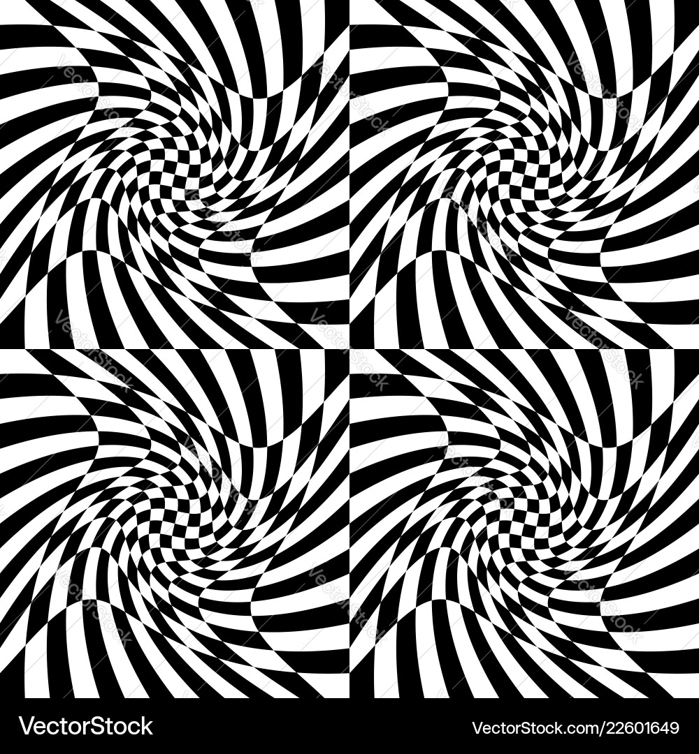 Checkered pattern with distortion effect can Checkered pattern with distortion effect can vector image