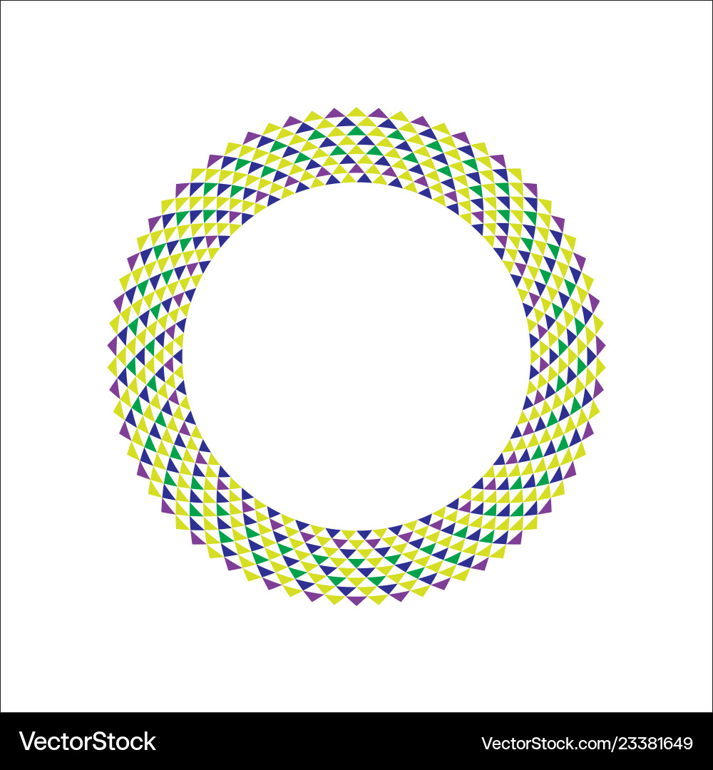 Circular fractal design element Circular fractal design element vector image