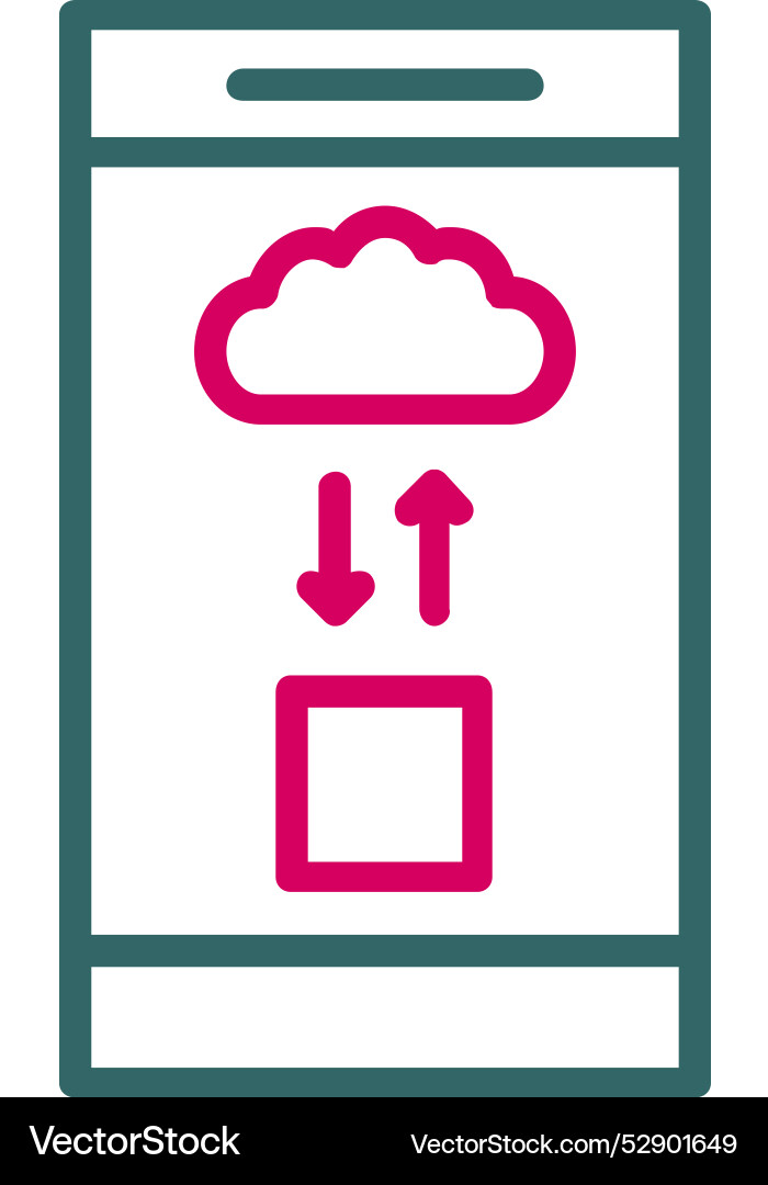 Cloud computing icon design vector image
