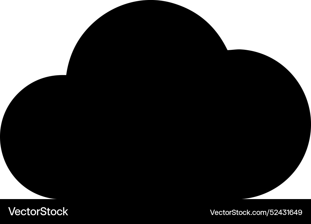 Cloud storage icon symbol image of the database Vector Image