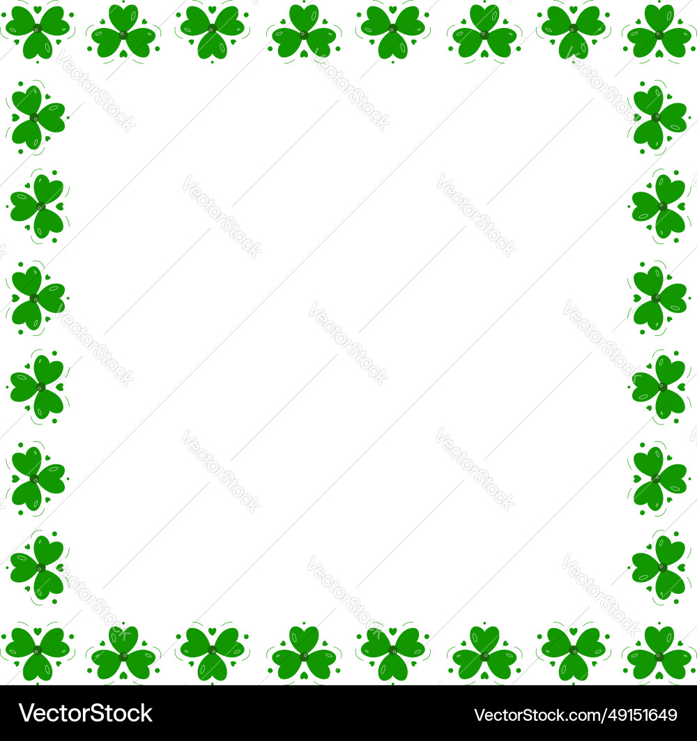 Cloverleaf element design pattern frame collection Cloverleaf element design pattern frame collection Vector Image