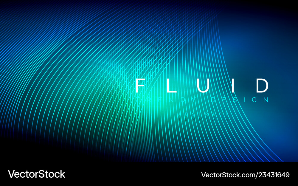 Digital flowing wave particles abstract background Vector Image