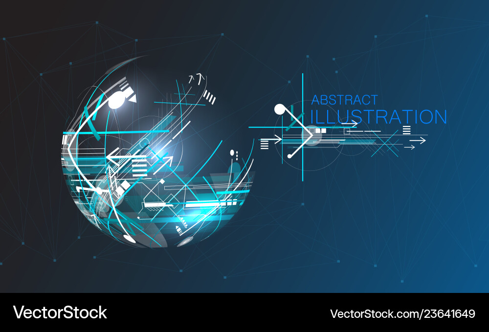 Futuristic Technology Sphere vector image