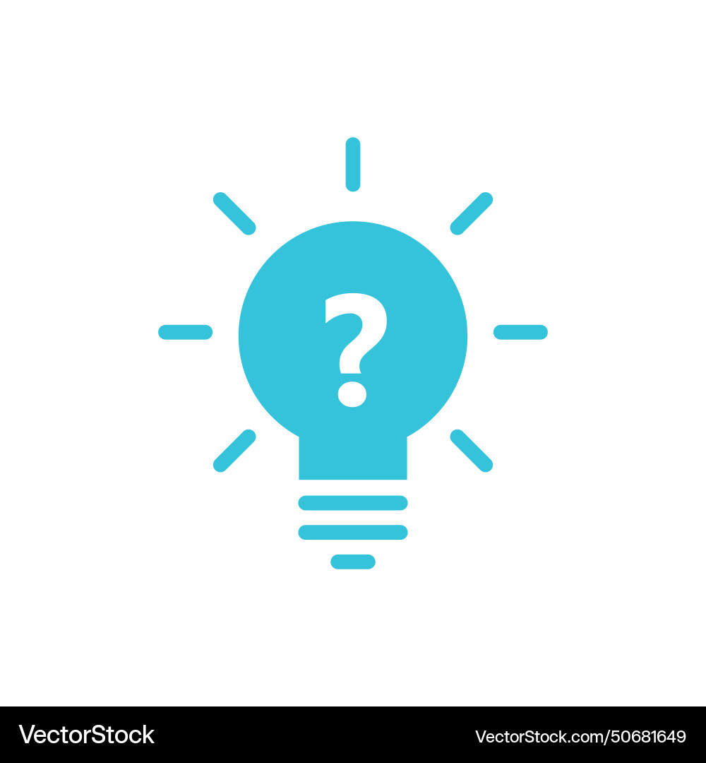 How solving problem icon light bulb idea from How solving problem icon light bulb idea from vector image